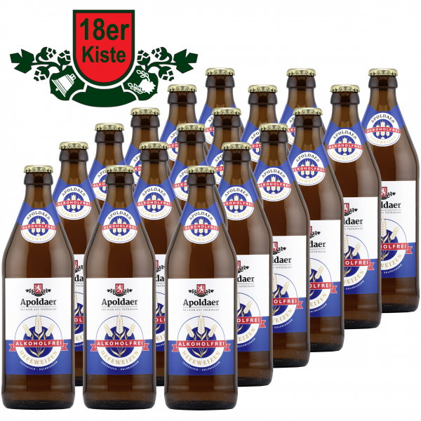 18er Kiste Apoldaer Hefeweizen Alkoholfrei